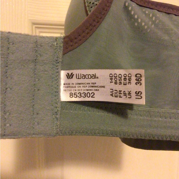 WACOAL - Lindsay Contour Sport Underwire Bra -Size 36D - Picture 8 of 9